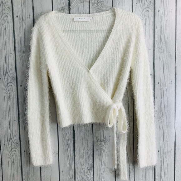 Astr The Label Fuzzywrap Sweater 